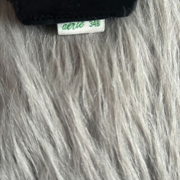 Aerie Push Up Bra Womens Size 34B Black Floral Lace Underwire Back Closure - Picture 7 of 7